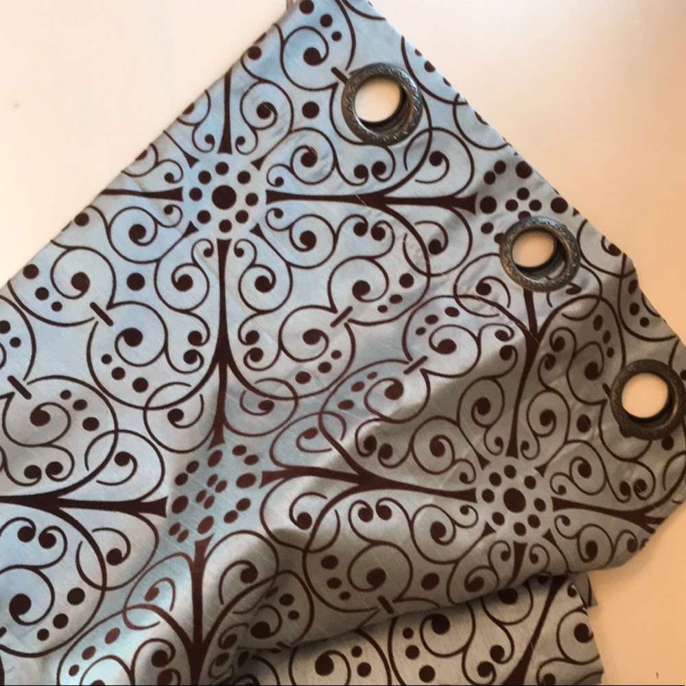 Light blue with brown detail design.  NWOT.